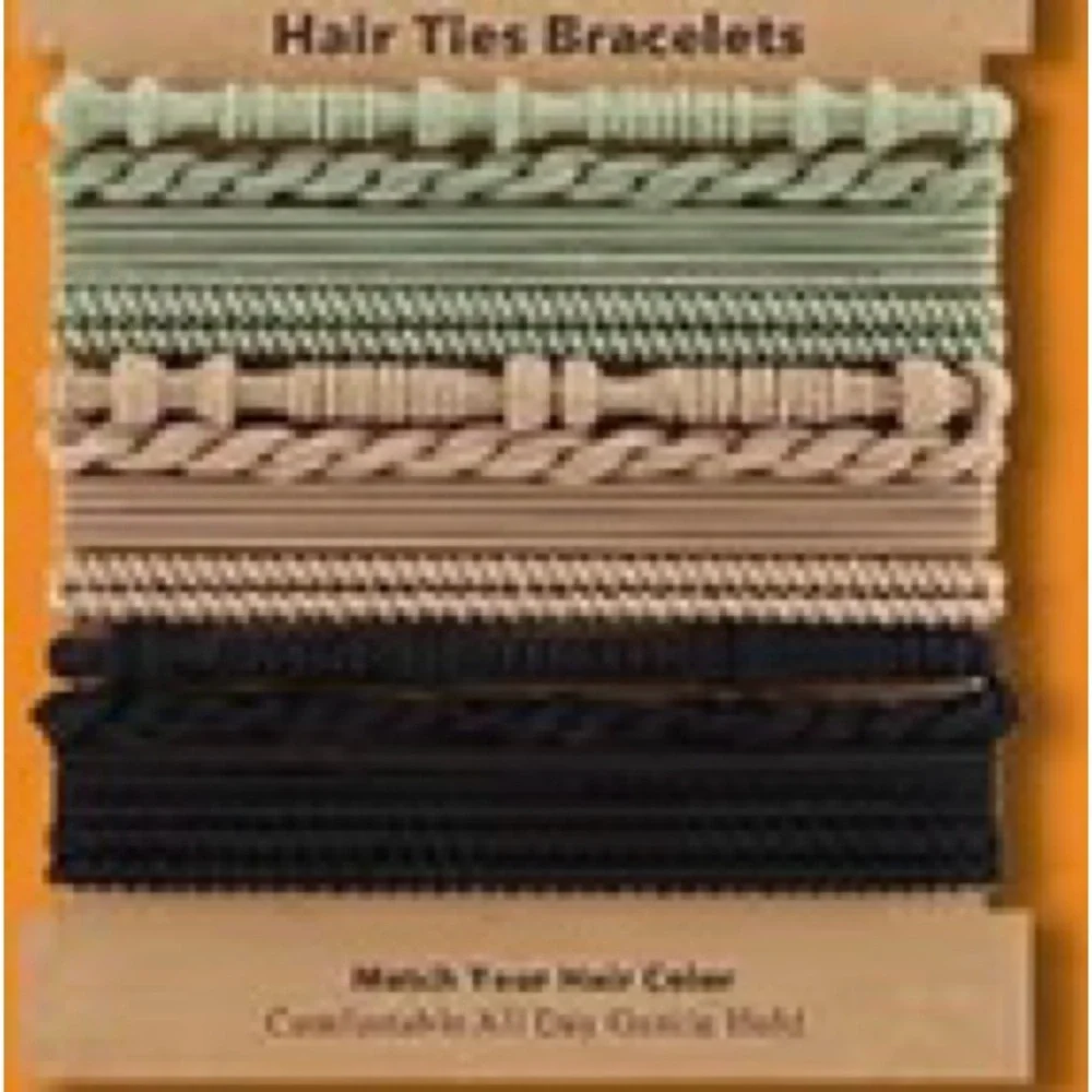 Hair Ties Retro Y2K Cottagecore Bohemian Bracelets Set - NEW